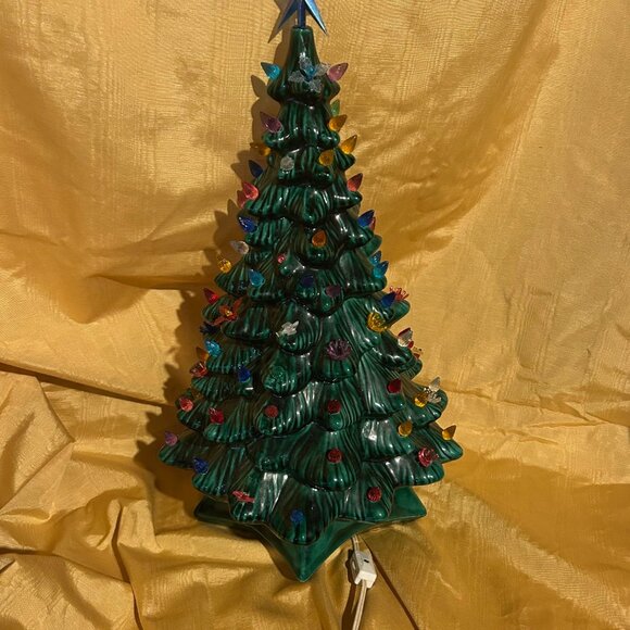 Vintage Handmade  Ceramic  Christmas Tree - Picture 6 of 6